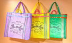 Taco Dove - Green - Large Mesh Tote