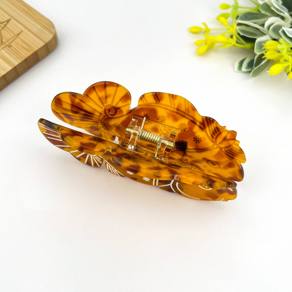 Tortoiseshell Goldfish Hair Clip, Acetate Hair Accessory