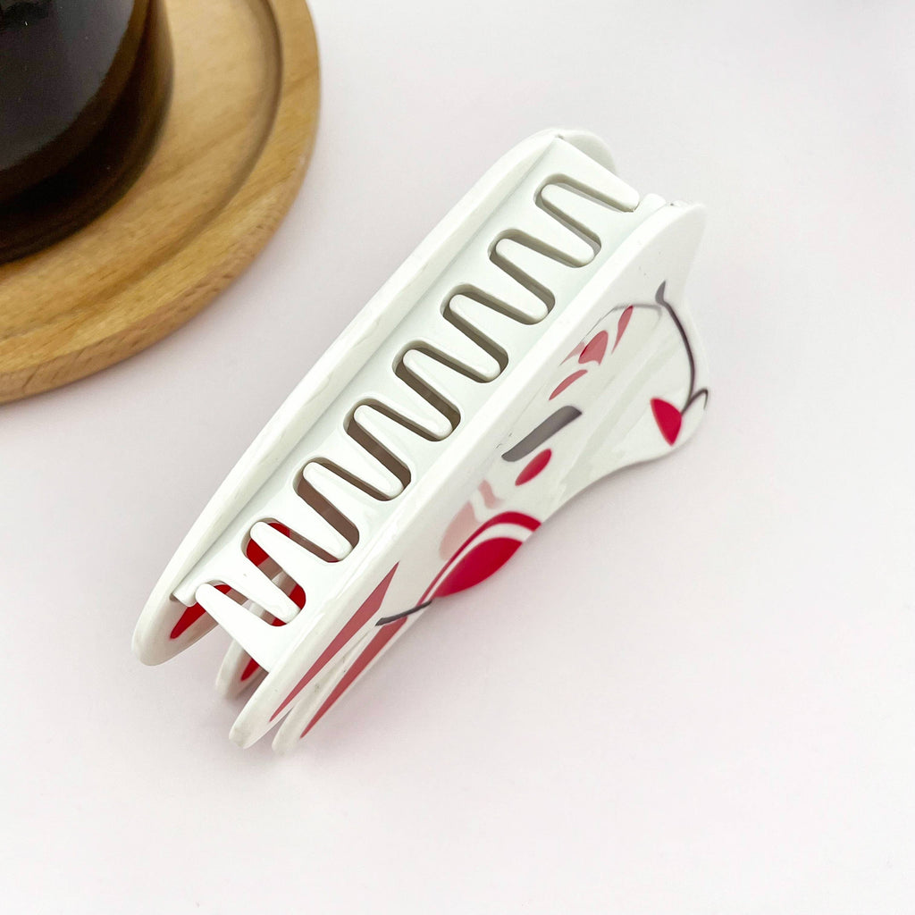 White Fox-Shaped Hair Claw Clip
