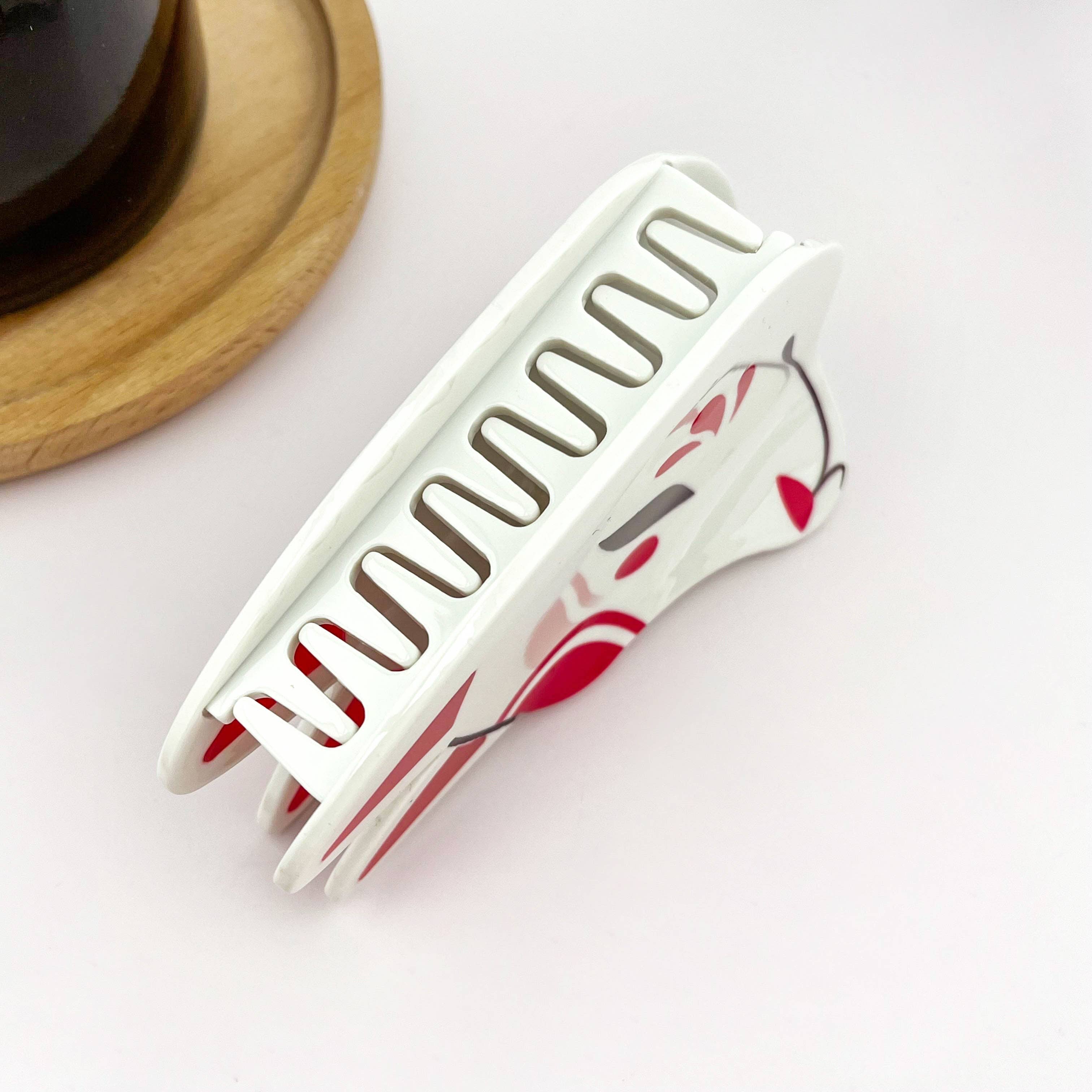 White Fox-Shaped Hair Claw Clip