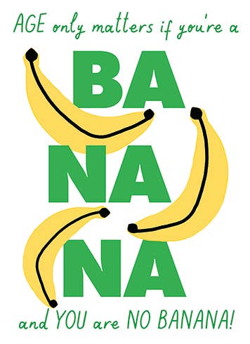 PALS BANANAS BIRTHDAY GREETING CARD