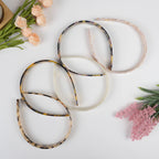 Acetate French Minimalist Headband: White
