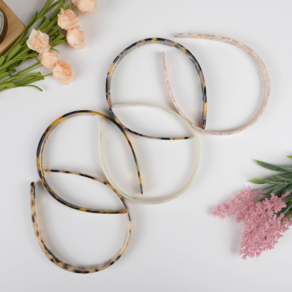 Acetate French Minimalist Headband: Pink
