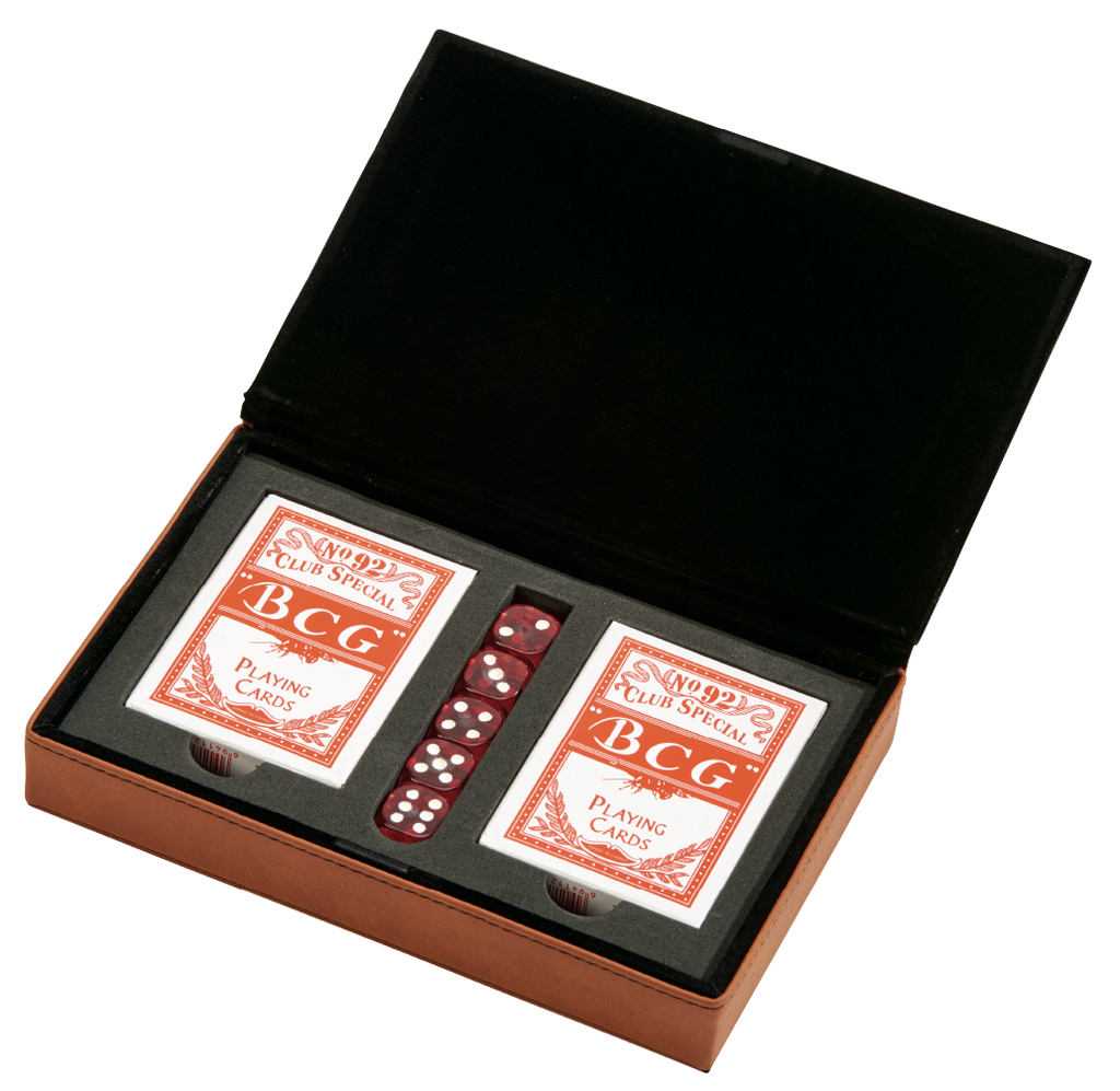 Leatherette 2 Card Deck Set