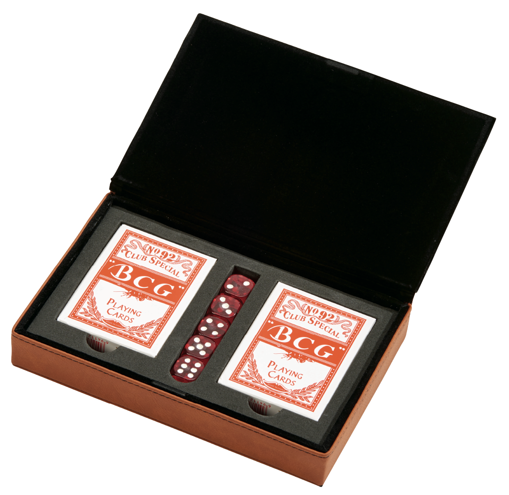 Leatherette 2 Card Deck Set