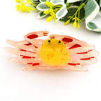 Acetate Crab Hair Claw Clip, Ocean-Inspired Accessory: Crab