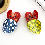 Hermit Crab Claw Clip, Acetate Hair Clip: C-White