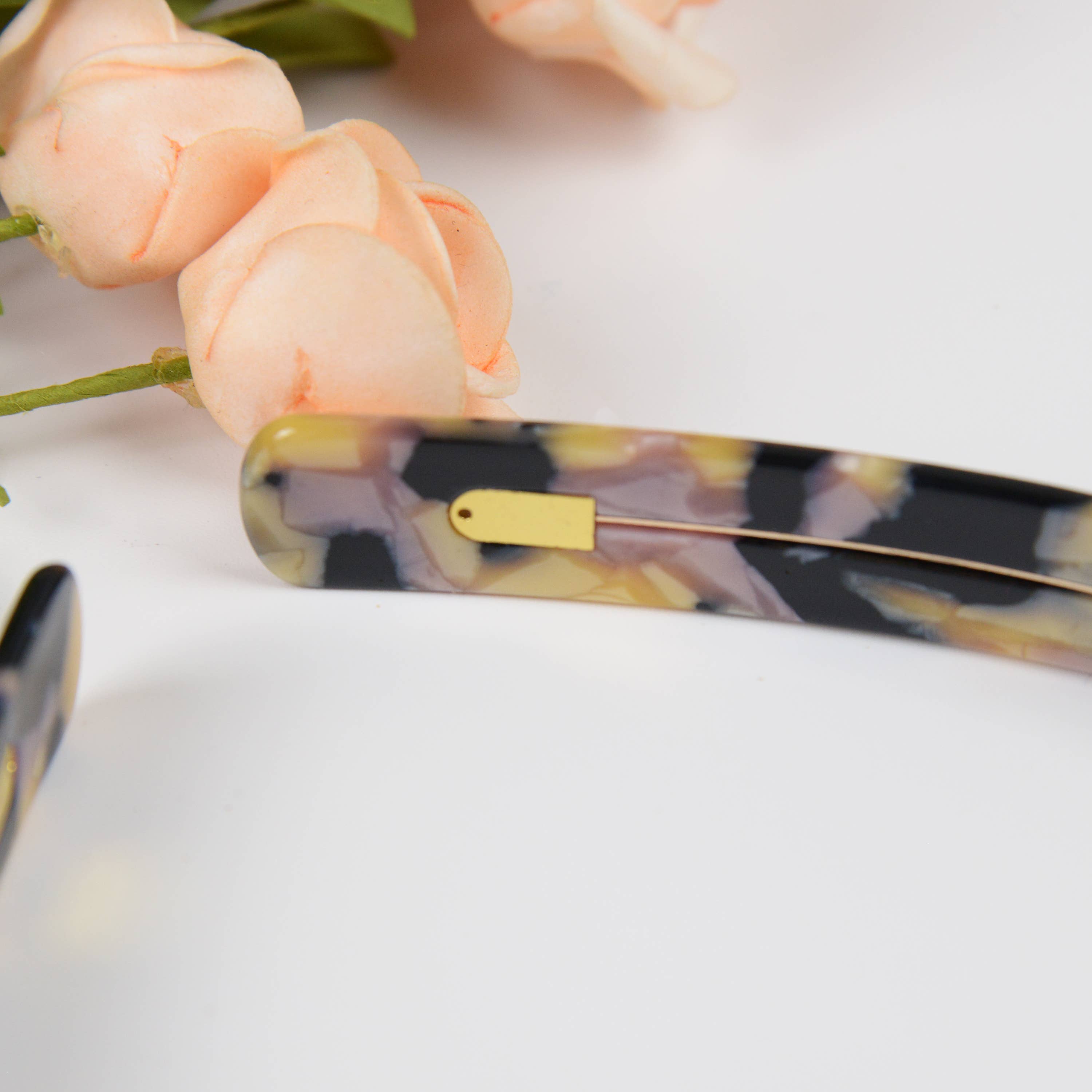Acetate French Minimalist Headband: Brown