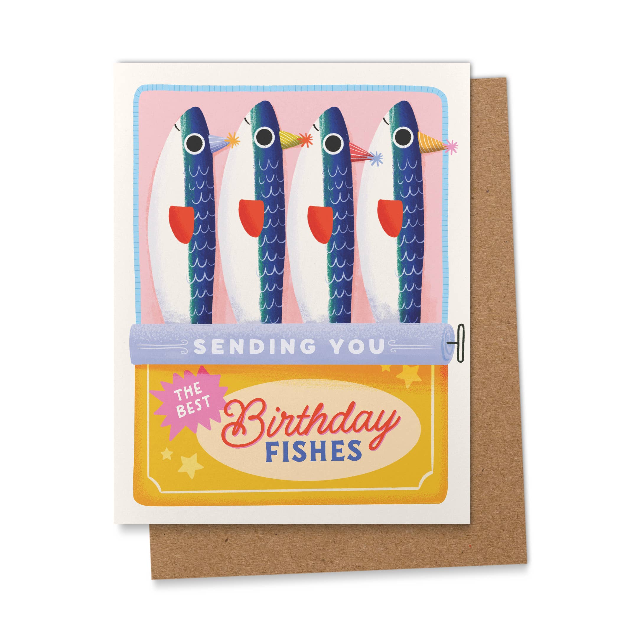Sardine Tinned Fish Birthday Greeting Card