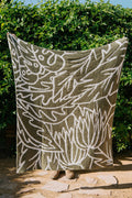 Canopy Plush Throw - Vintage Green