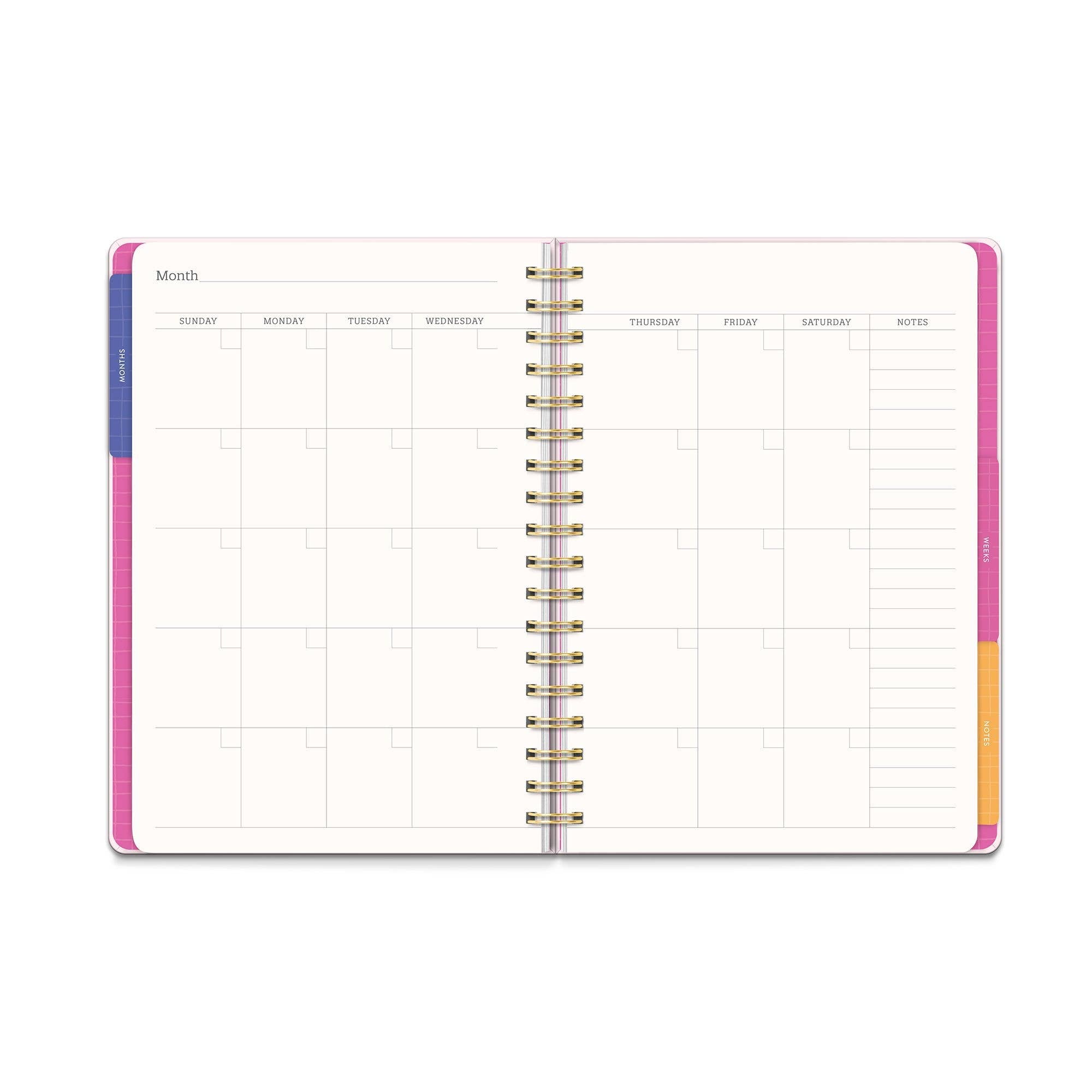 Faire Flowers Undated Tri-Tab Planner