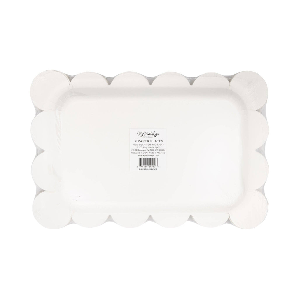 Floral USA Plate