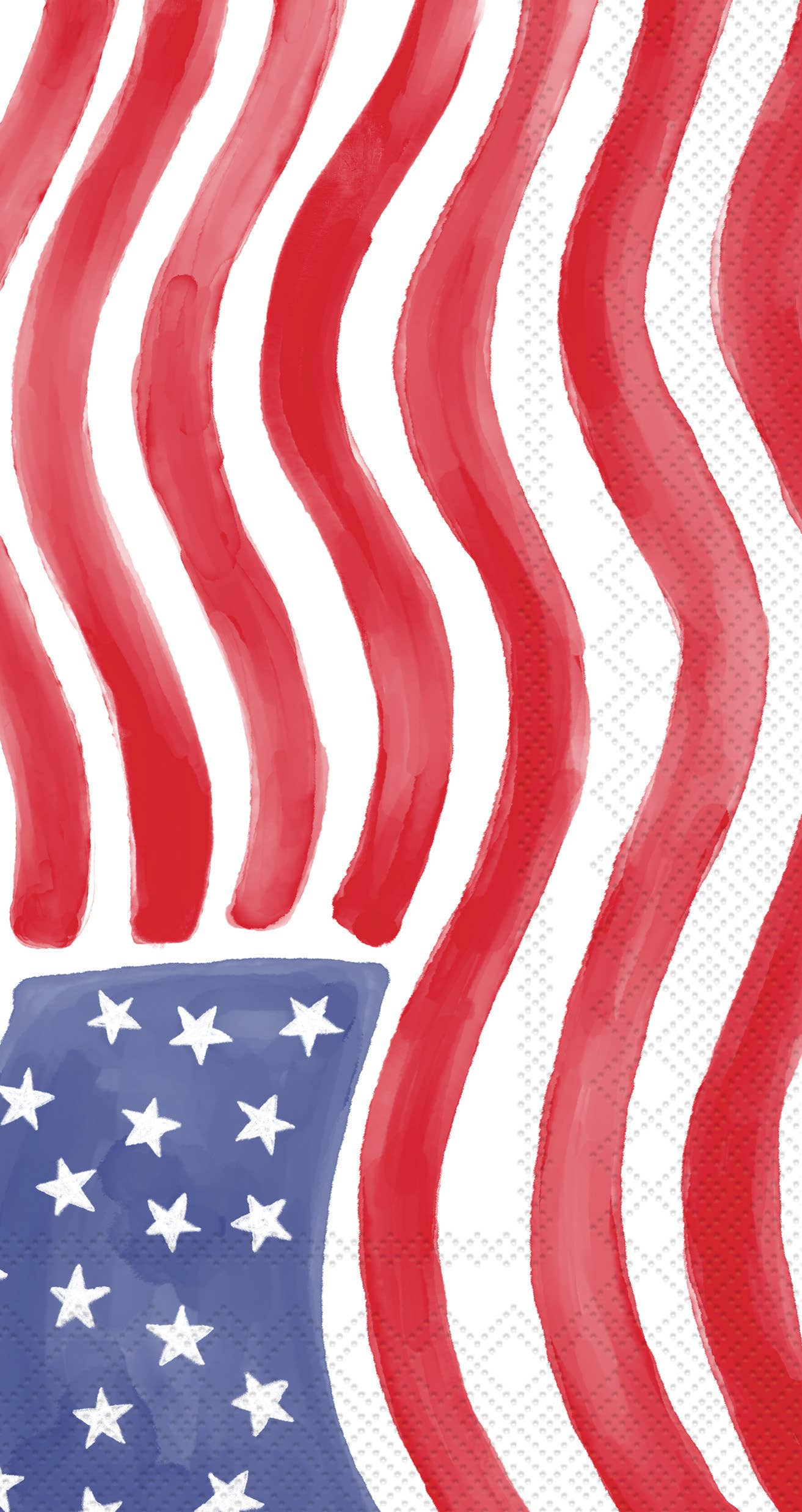Paper Guest Towels 16 ct Stars & Stripes Stamp