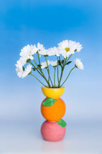Ceramic Vase, Stacked Citrus