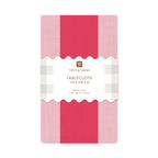 Pink Stripe Cotton XL Tablecloth