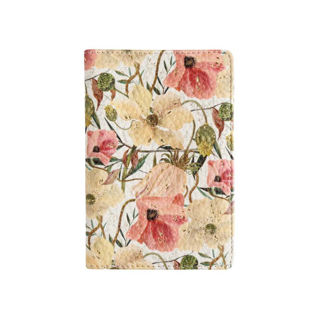 Vegan Leather Passport Cover - Soft Petals