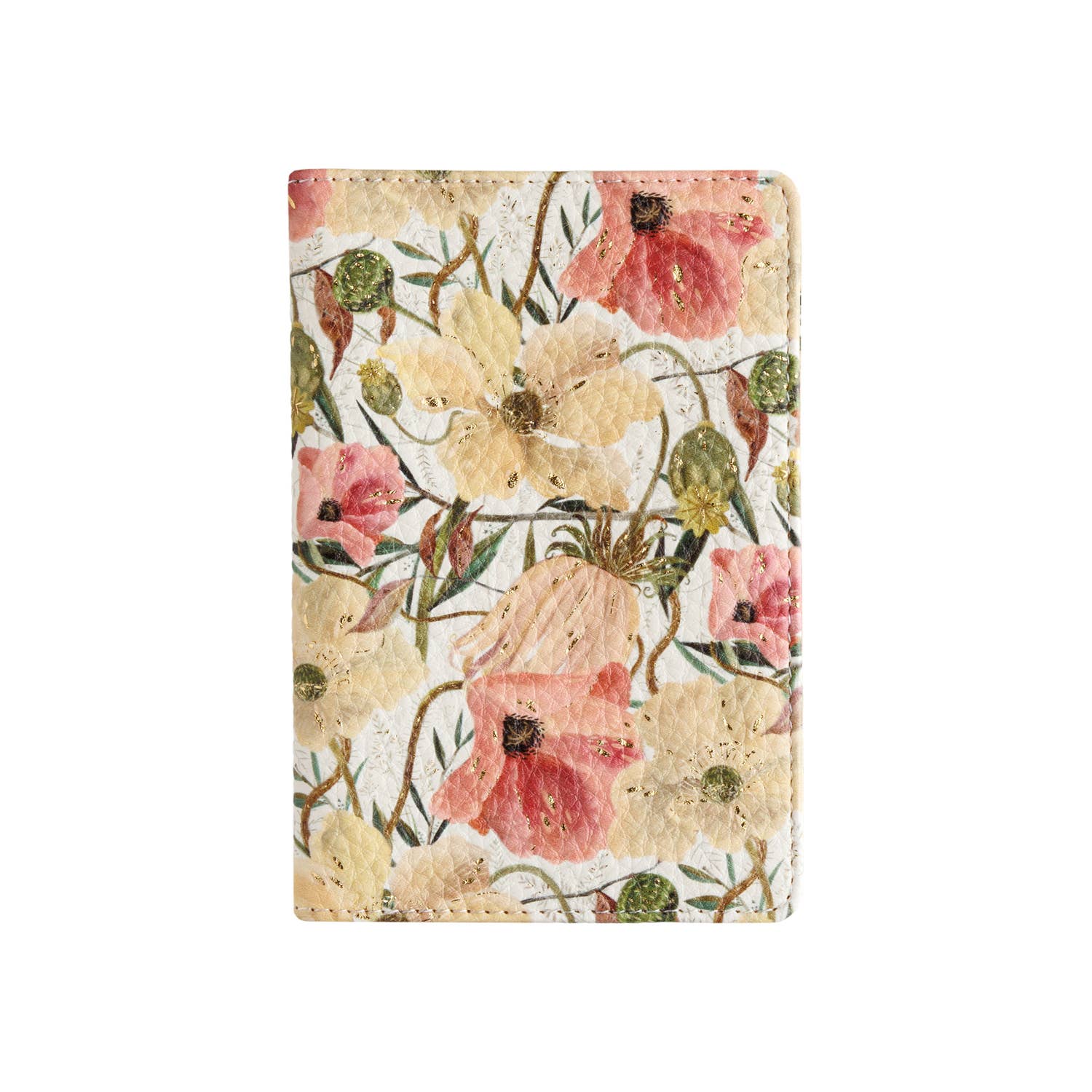 Vegan Leather Passport Cover - Soft Petals