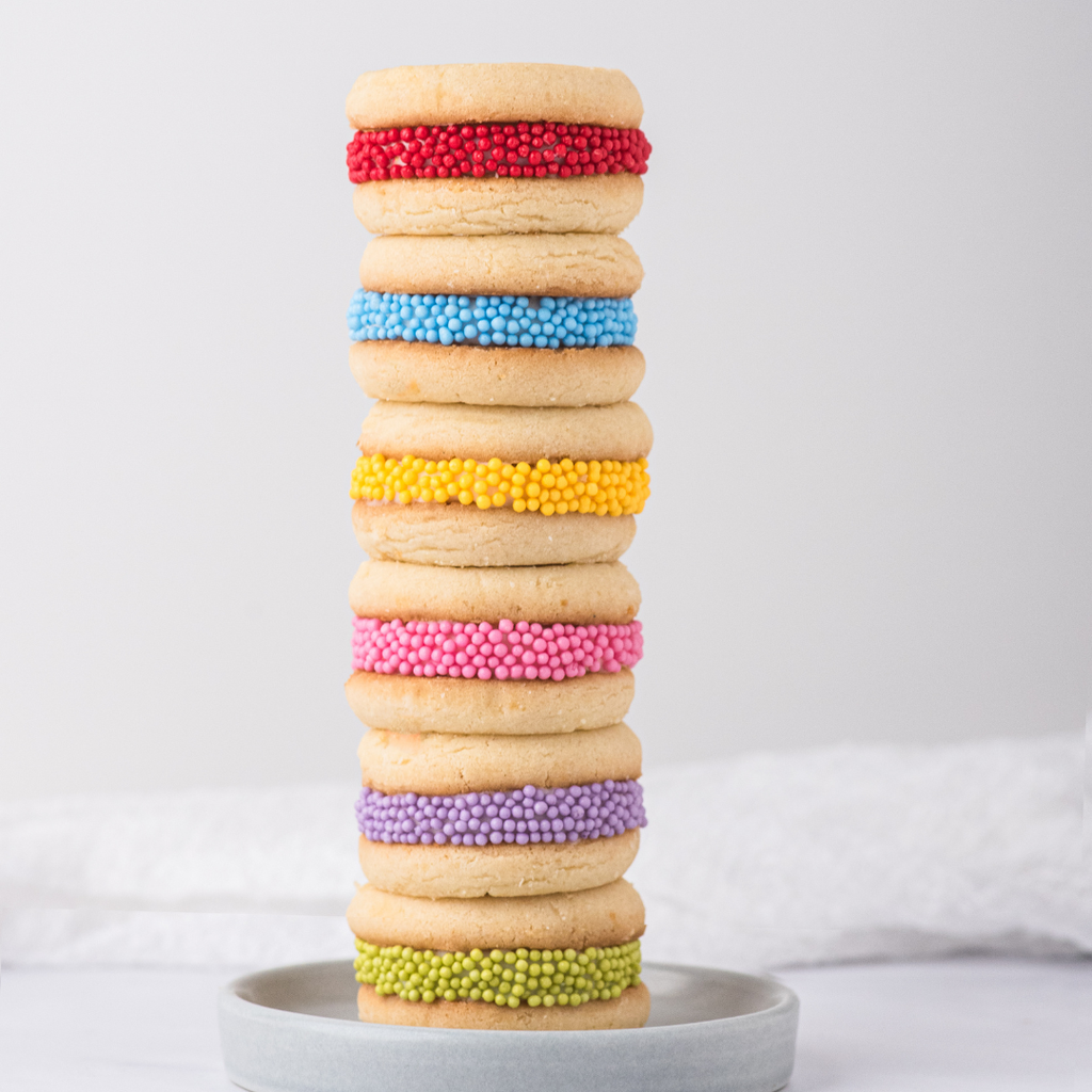 Natural Rainbow Nonpareils Sprinkle Jar - 6 Cell