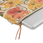 Canvas Pouch/Laptop Sleeve   - Soft Petals