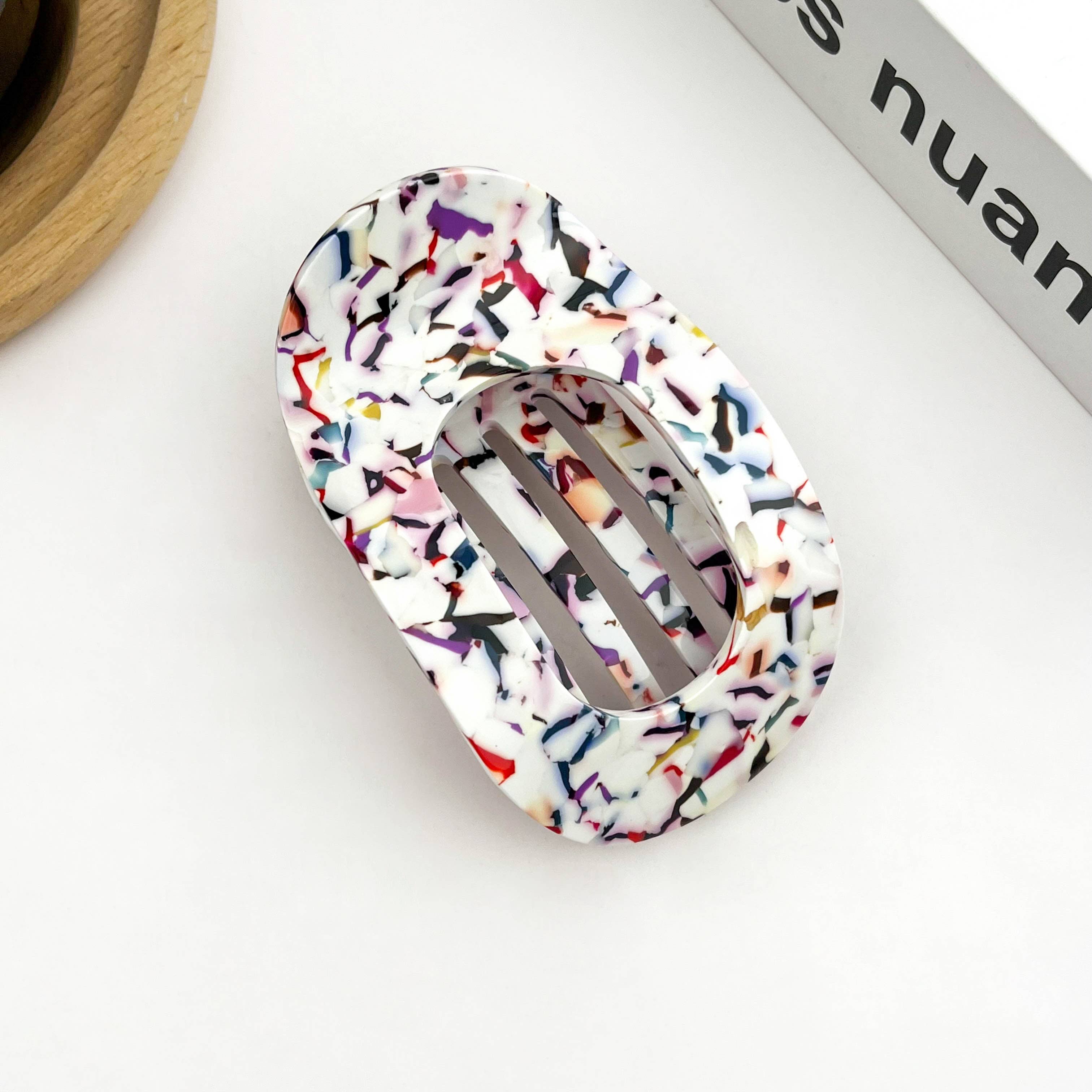 Mix White Classic Colorful Flat Hair Clips