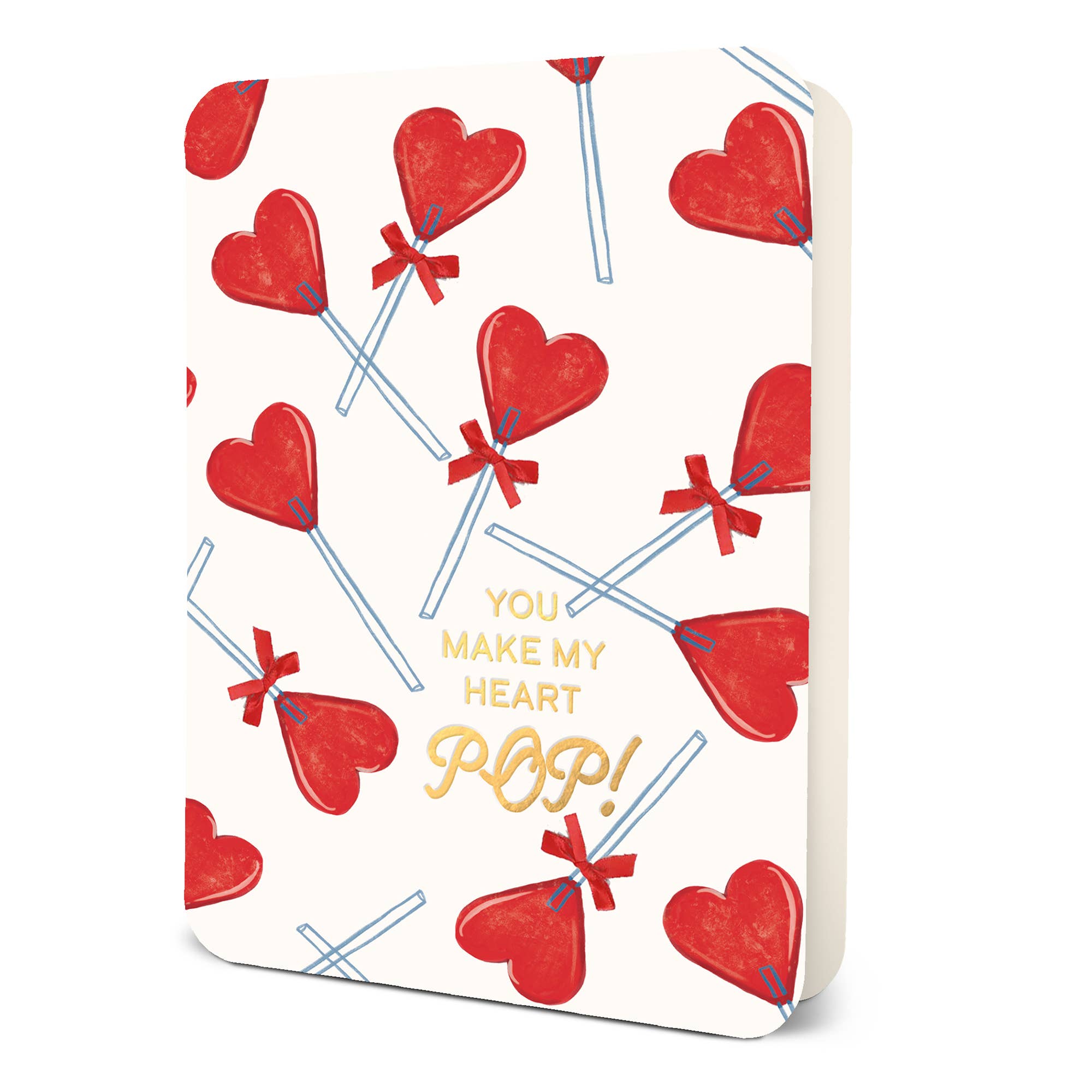 Heart Lollipops Deluxe Greeting Card