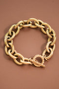 18K Gold Plated Stainless Steel Chunky Link Chain Bracelet