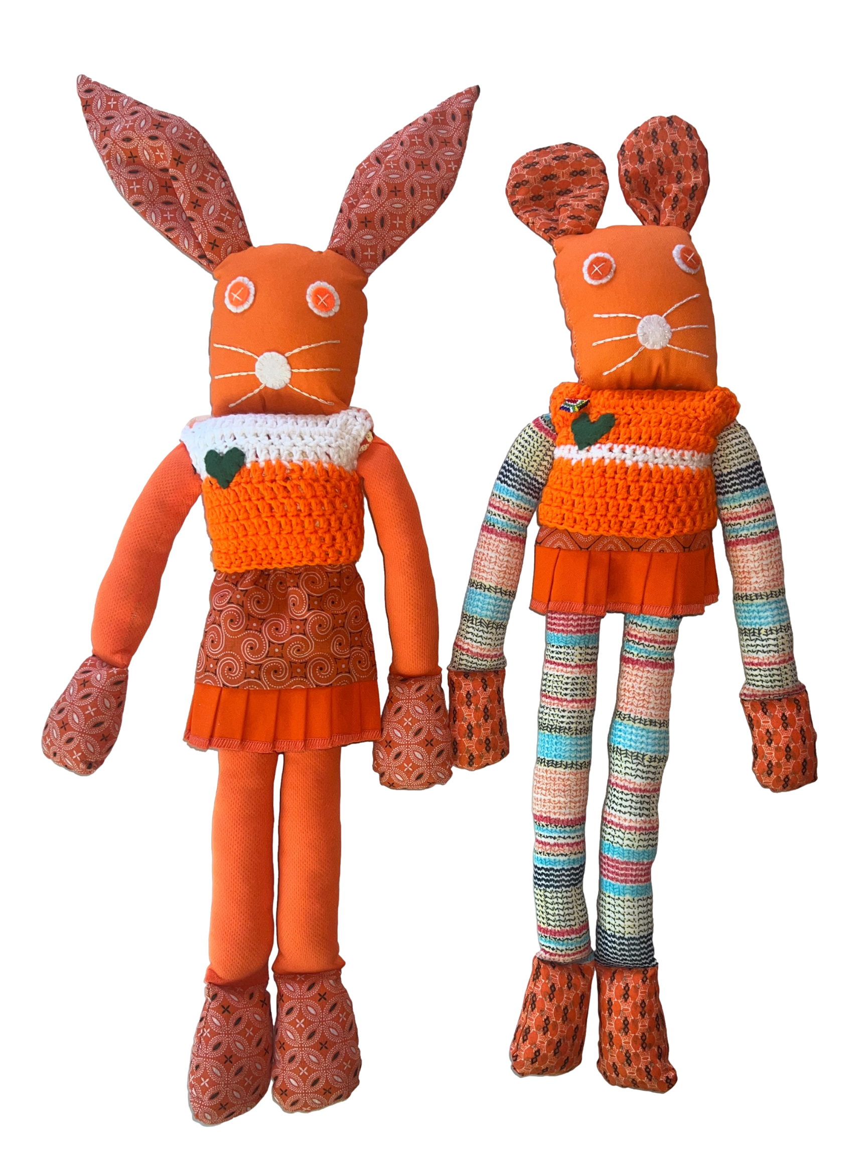 Handcrafted Large Orange Bunnykat - Bella Bun
