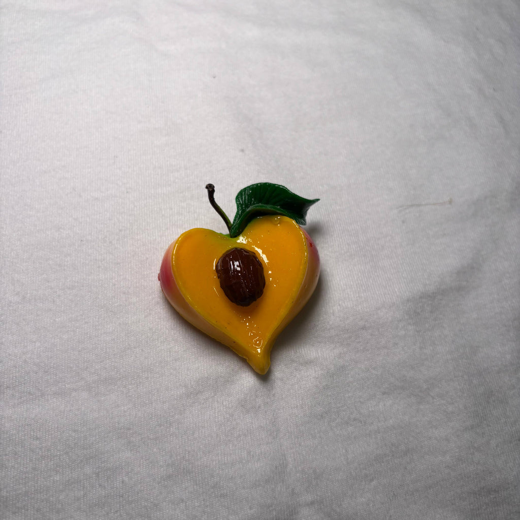 Sliced Peach Kitchen Magnet
