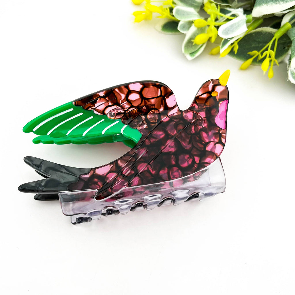 Swallow Hair Claw Clip, Acetate Bird Hair Clip: Swallow
