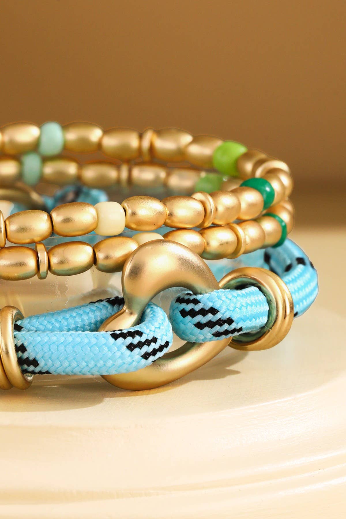 Harbor Knot Rope & Bead Bracelet Set