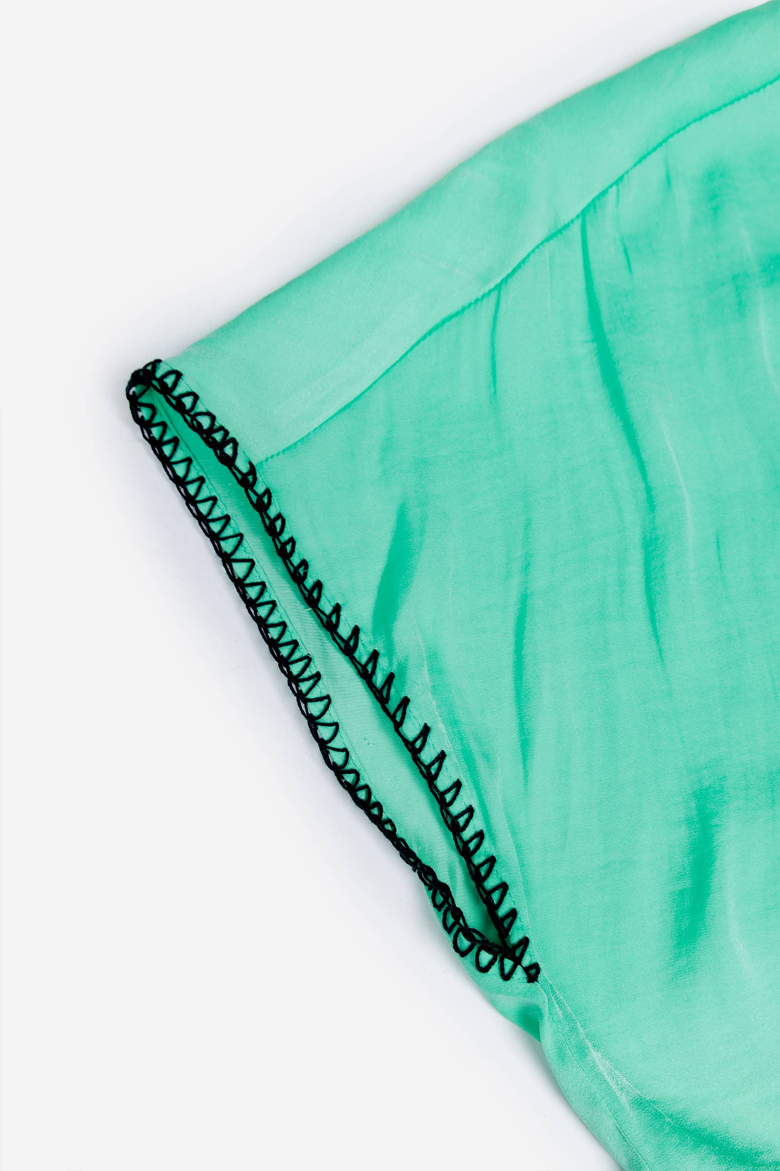 Whipstitch Drop Shoulder Regular Blouse: Sunflower / L