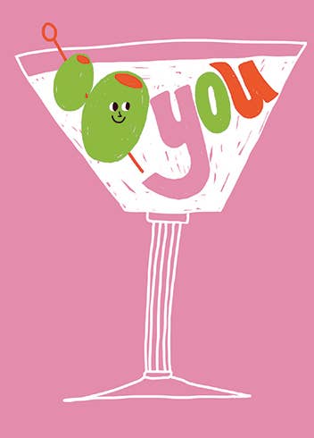 OLIVE YOU GREETING CARD