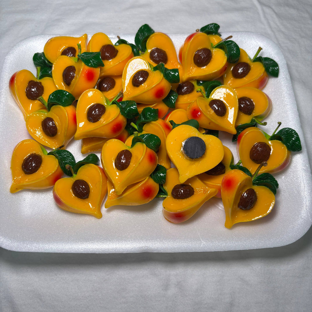 Sliced Peach Kitchen Magnet