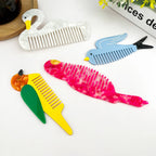 Acetate Bird-Shaped Hair Comb: Swan