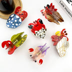 Hermit Crab Claw Clip, Acetate Hair Clip: C-White
