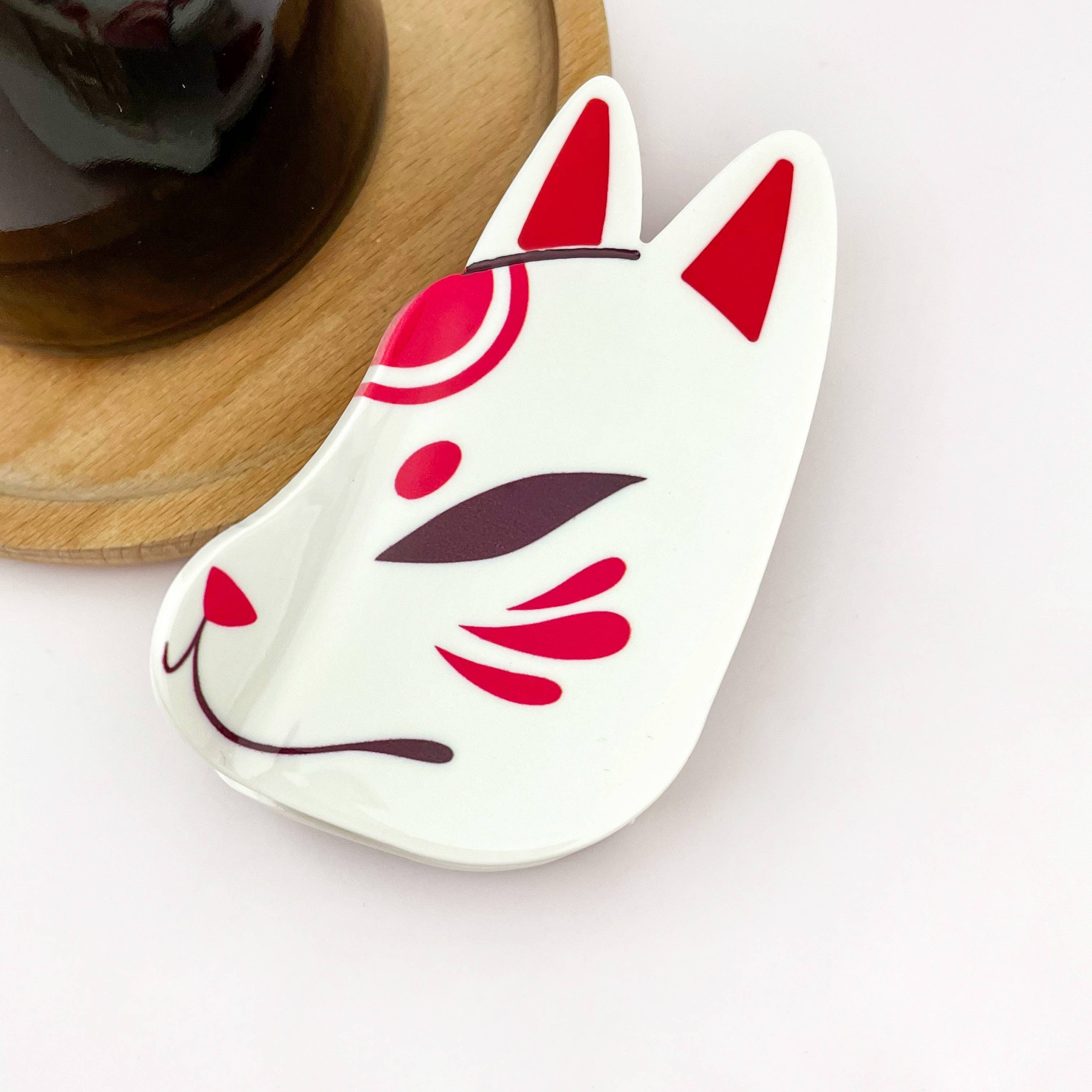 White Fox-Shaped Hair Claw Clip