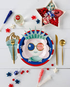 Lady Liberty Sunnies Shaped Paper Plate