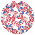 10" Square Paper Plate Stars & Stripes Allover Pack of 8