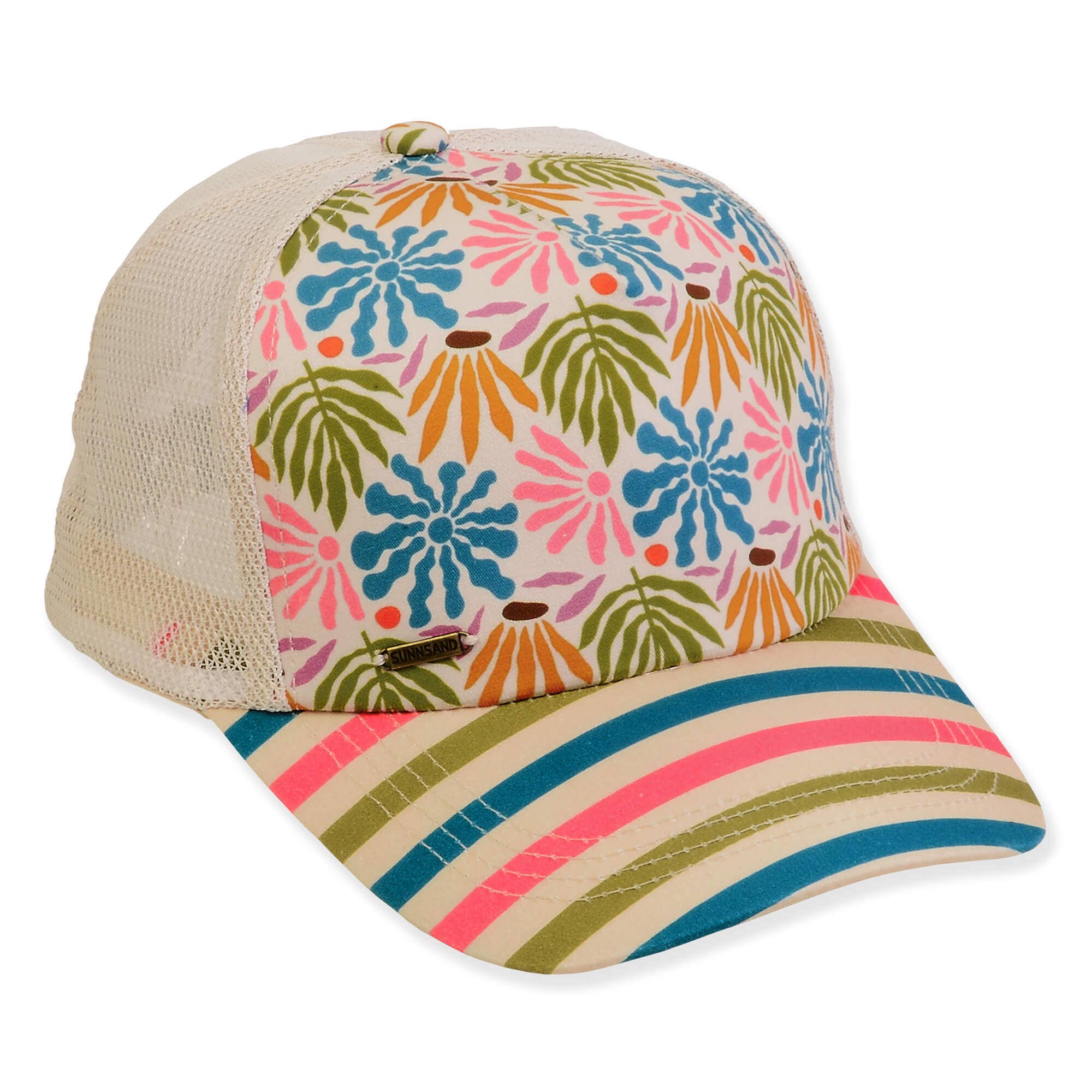 Floral, Poly Trucker Cap