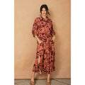 Spiced Petals Longline Shirt Dress