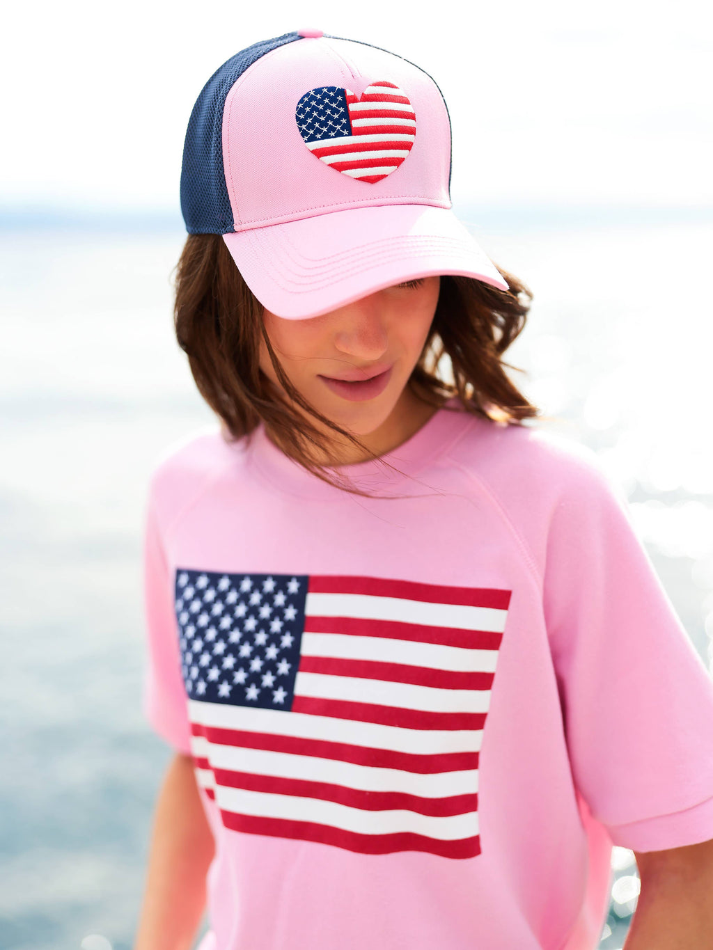 FLAG LIGHTWEIGHT SHORT SLEEVE SWEATSHIRT