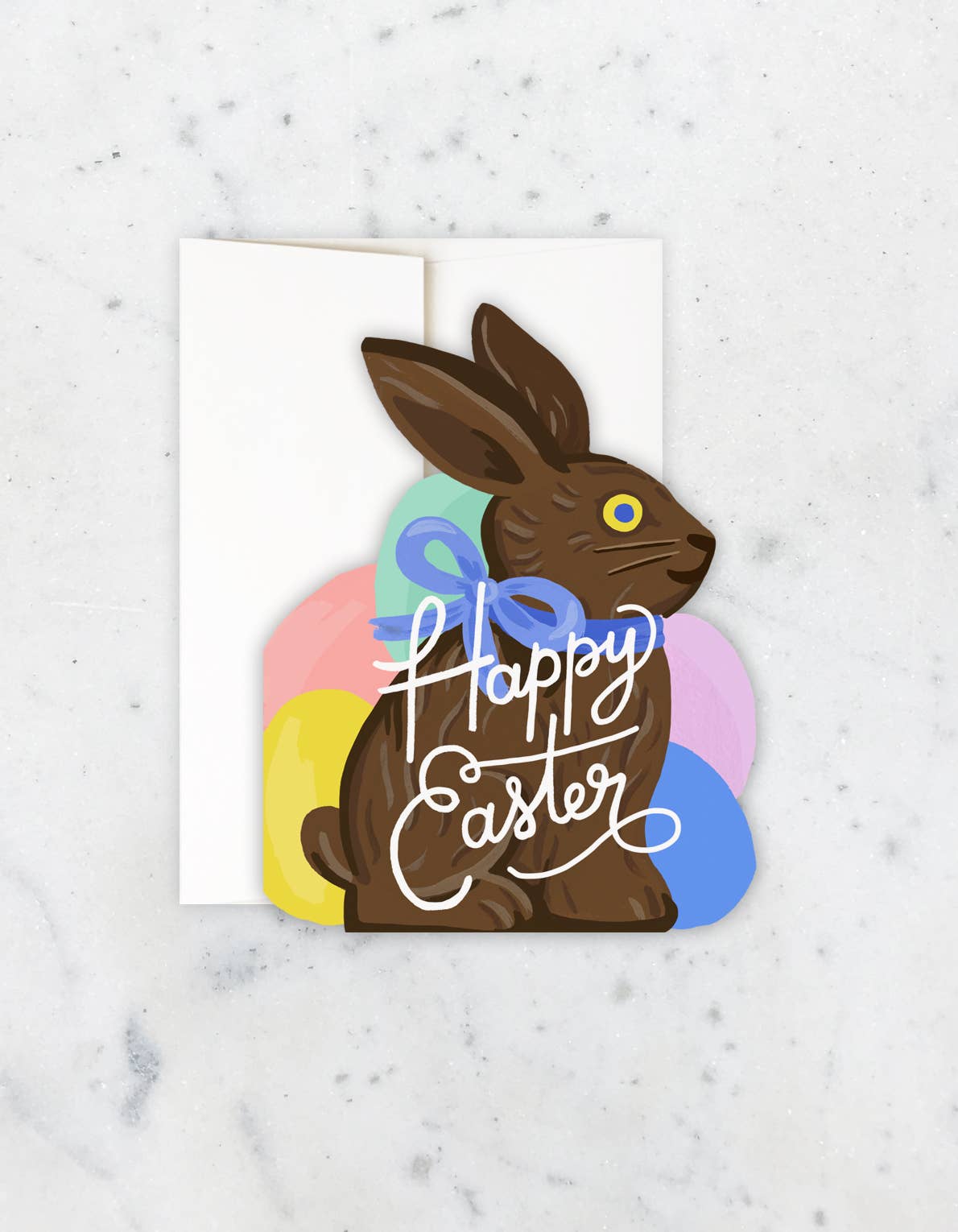 Bunny Die Cut Easter Greeting Card