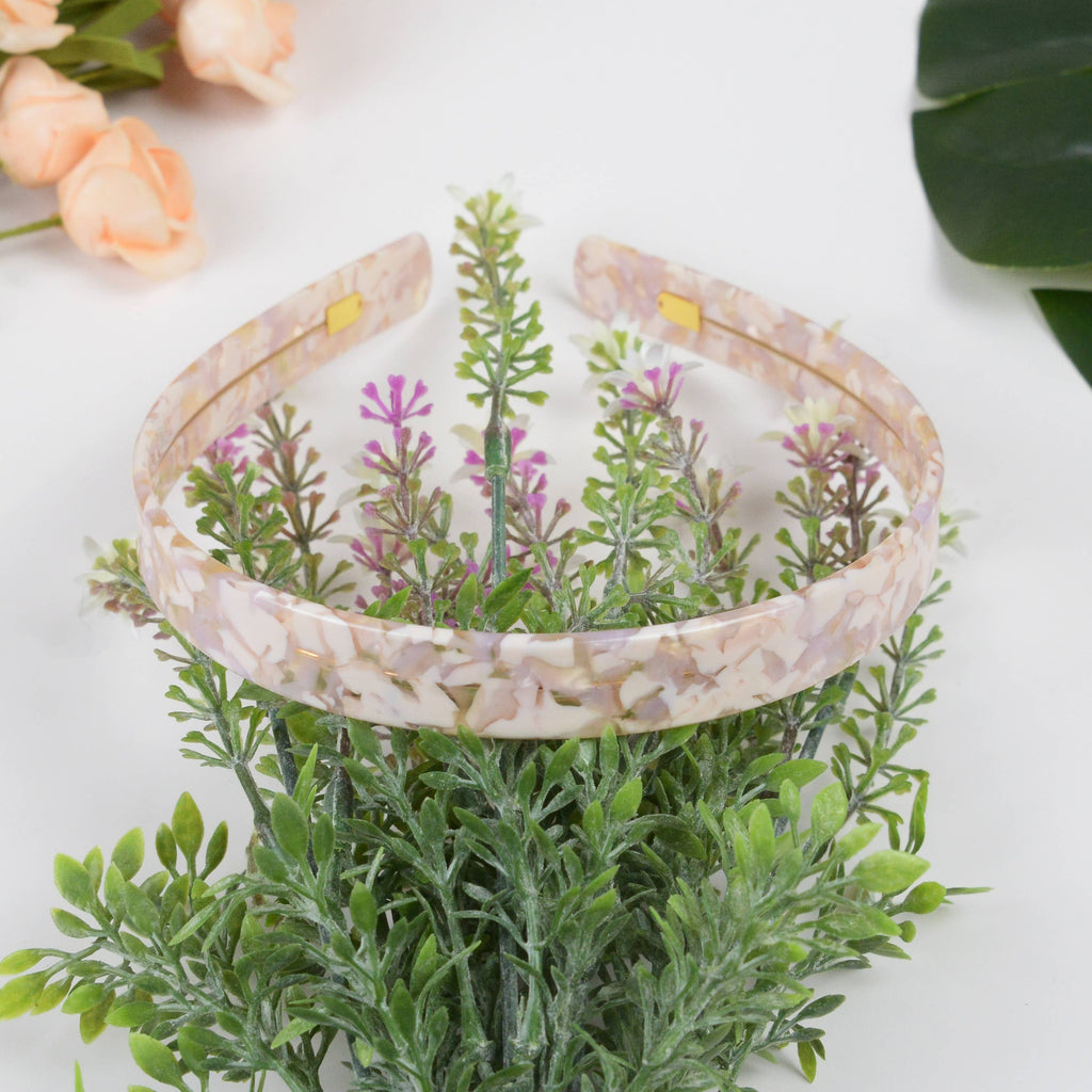 Acetate French Minimalist Headband: Pink
