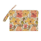 Canvas Pouch/Laptop Sleeve   - Soft Petals