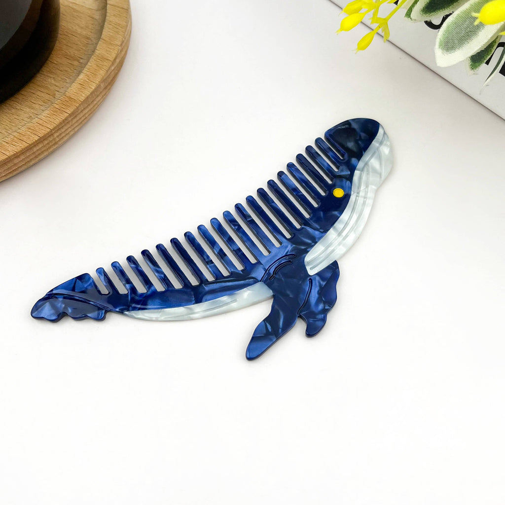 Acetate Ocean Animal Hair Comb: Rainbow Trout