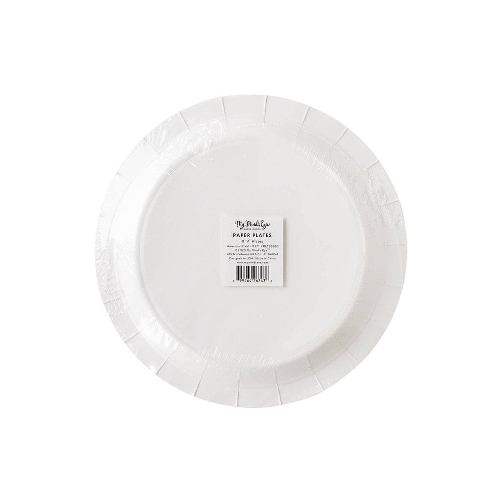 Americana Plaid 9" Paper Plate