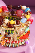 Boho Stretch and Stack Beaded Bracelet: Spring