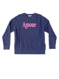 "AMOUR" SWEATSHIRT, NAVY: Navy / Small