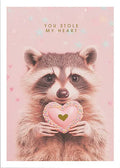 RACCOON GREETING CARD