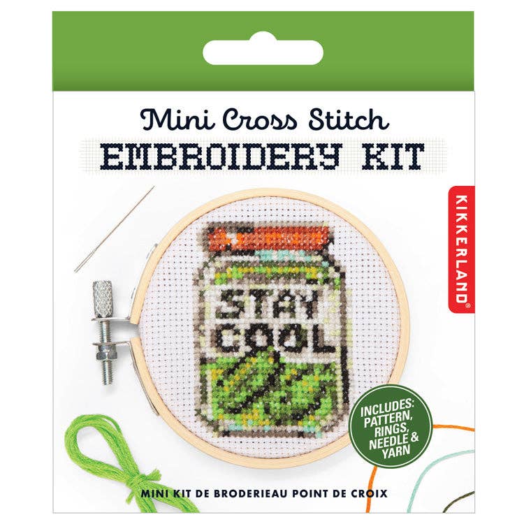 Pickle Mini Cross Stitch Embroidery arrives May 8